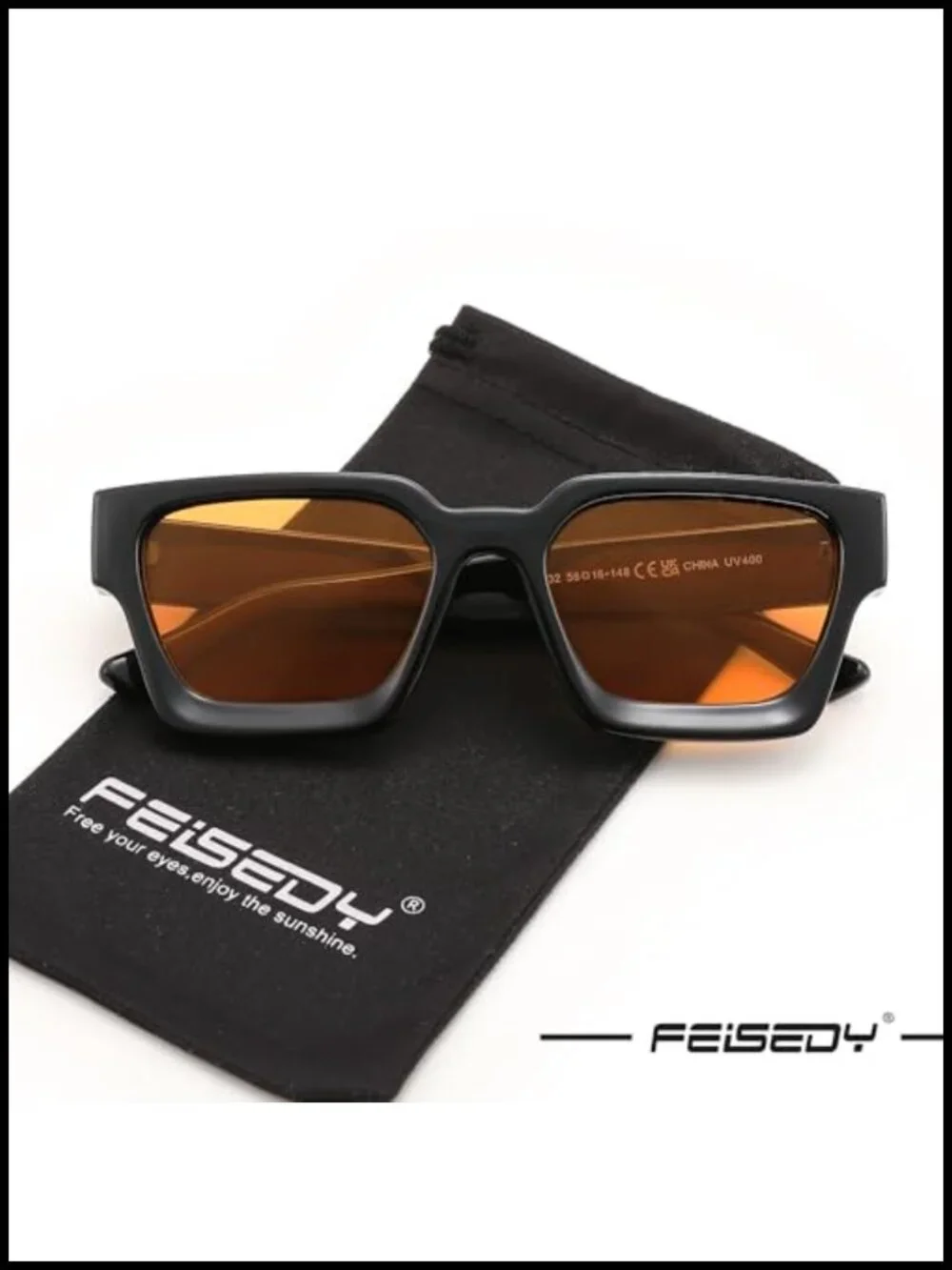 Retro 90s Chunky Rectangle Sunglasses UV400 Protection Unisex